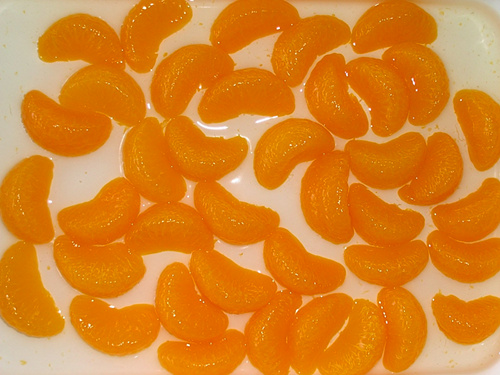 Canned mandarine
